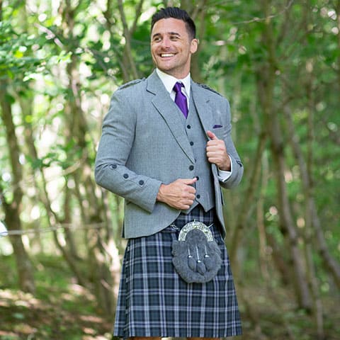 Modern Scot Purple - Kilt Hire Outfit - Highland Kilt Connections